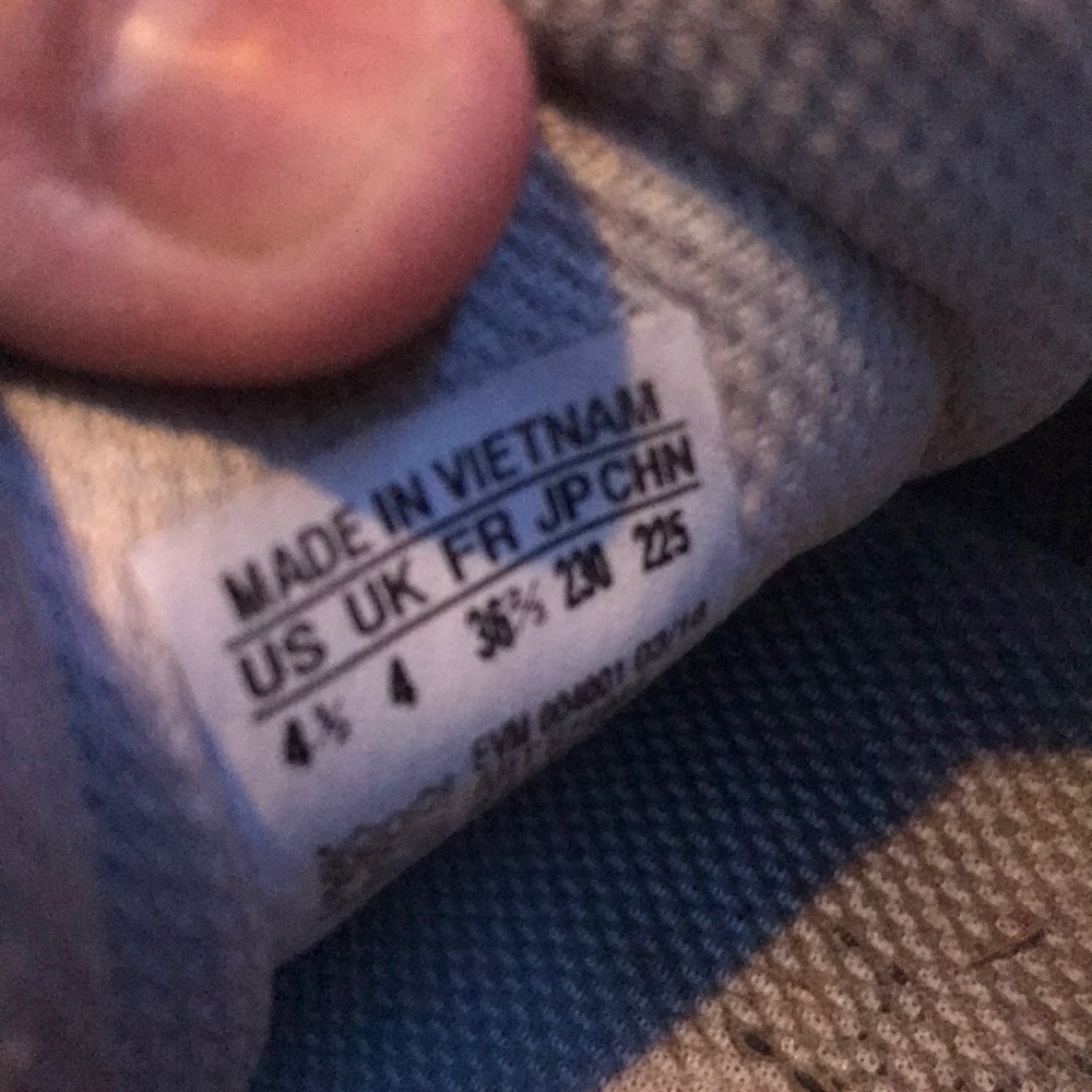 Adidas blue and white